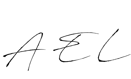 The best way (Antro_Vectra) to make a short signature is to pick only two or three words in your name. The name A E L include a total of six letters. For converting this name. A E L signature style 6 images and pictures png
