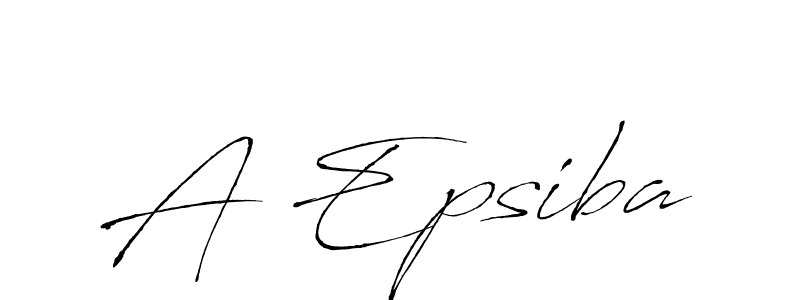 A Epsiba stylish signature style. Best Handwritten Sign (Antro_Vectra) for my name. Handwritten Signature Collection Ideas for my name A Epsiba. A Epsiba signature style 6 images and pictures png