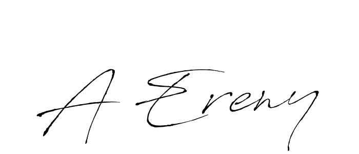 The best way (Antro_Vectra) to make a short signature is to pick only two or three words in your name. The name A Ereny include a total of six letters. For converting this name. A Ereny signature style 6 images and pictures png