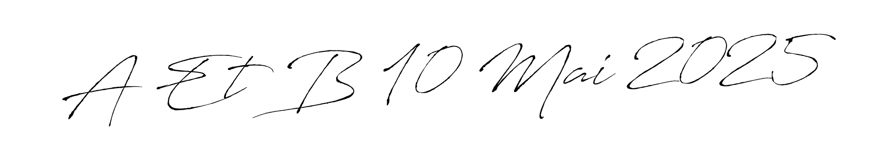 It looks lik you need a new signature style for name A Et B 10 Mai 2025. Design unique handwritten (Antro_Vectra) signature with our free signature maker in just a few clicks. A Et B 10 Mai 2025 signature style 6 images and pictures png