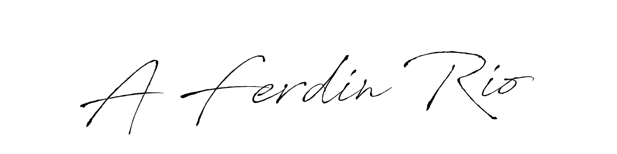 Create a beautiful signature design for name A Ferdin Rio. With this signature (Antro_Vectra) fonts, you can make a handwritten signature for free. A Ferdin Rio signature style 6 images and pictures png