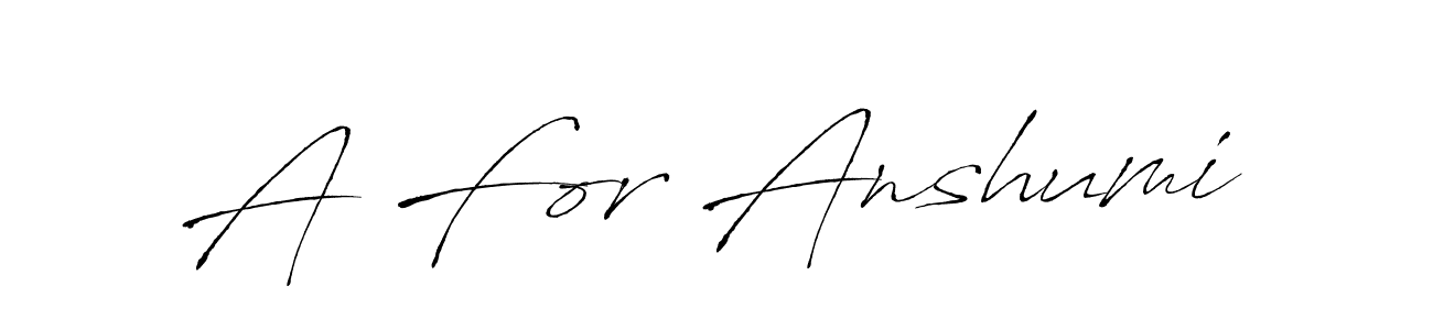 Make a beautiful signature design for name A For Anshumi. With this signature (Antro_Vectra) style, you can create a handwritten signature for free. A For Anshumi signature style 6 images and pictures png