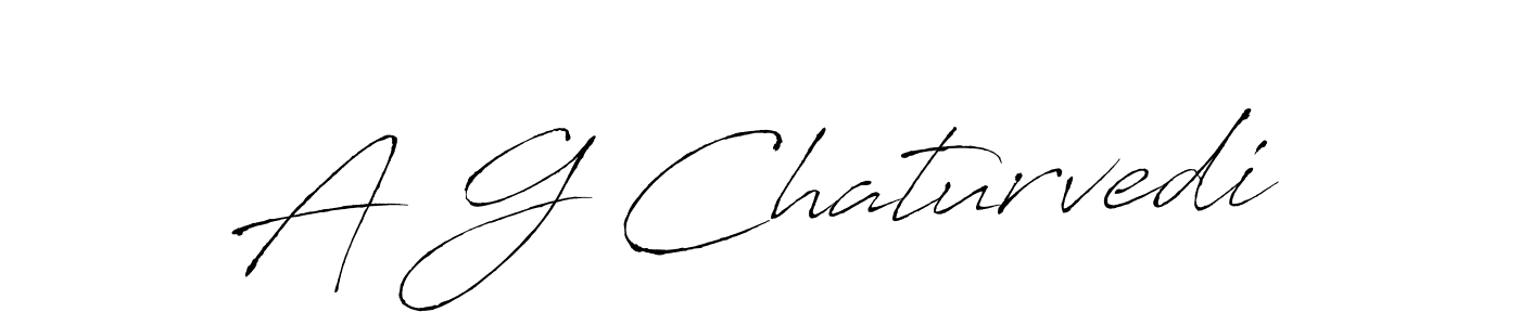 You should practise on your own different ways (Antro_Vectra) to write your name (A G Chaturvedi) in signature. don't let someone else do it for you. A G Chaturvedi signature style 6 images and pictures png