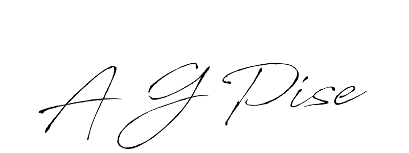 A G Pise stylish signature style. Best Handwritten Sign (Antro_Vectra) for my name. Handwritten Signature Collection Ideas for my name A G Pise. A G Pise signature style 6 images and pictures png