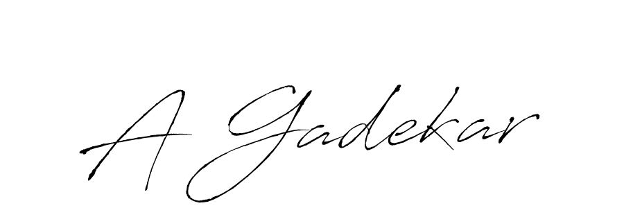 Make a beautiful signature design for name A Gadekar. With this signature (Antro_Vectra) style, you can create a handwritten signature for free. A Gadekar signature style 6 images and pictures png