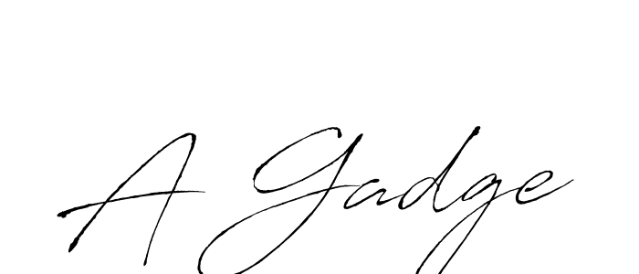 How to make A Gadge signature? Antro_Vectra is a professional autograph style. Create handwritten signature for A Gadge name. A Gadge signature style 6 images and pictures png