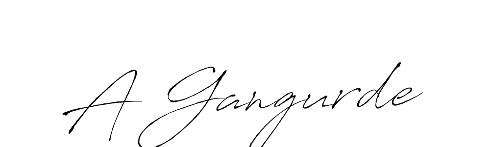 Design your own signature with our free online signature maker. With this signature software, you can create a handwritten (Antro_Vectra) signature for name A Gangurde. A Gangurde signature style 6 images and pictures png