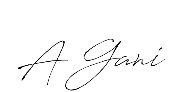 Design your own signature with our free online signature maker. With this signature software, you can create a handwritten (Antro_Vectra) signature for name A Gani. A Gani signature style 6 images and pictures png