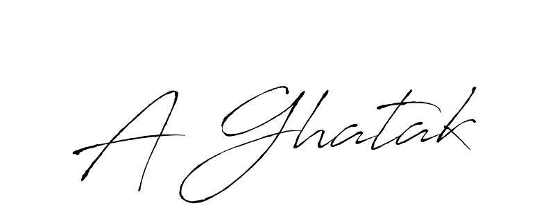 How to make A Ghatak name signature. Use Antro_Vectra style for creating short signs online. This is the latest handwritten sign. A Ghatak signature style 6 images and pictures png