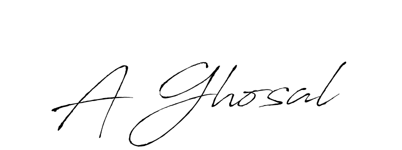 Create a beautiful signature design for name A Ghosal. With this signature (Antro_Vectra) fonts, you can make a handwritten signature for free. A Ghosal signature style 6 images and pictures png