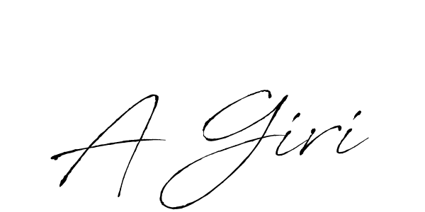 Design your own signature with our free online signature maker. With this signature software, you can create a handwritten (Antro_Vectra) signature for name A Giri. A Giri signature style 6 images and pictures png