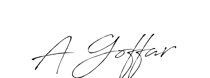 Create a beautiful signature design for name A Goffar. With this signature (Antro_Vectra) fonts, you can make a handwritten signature for free. A Goffar signature style 6 images and pictures png