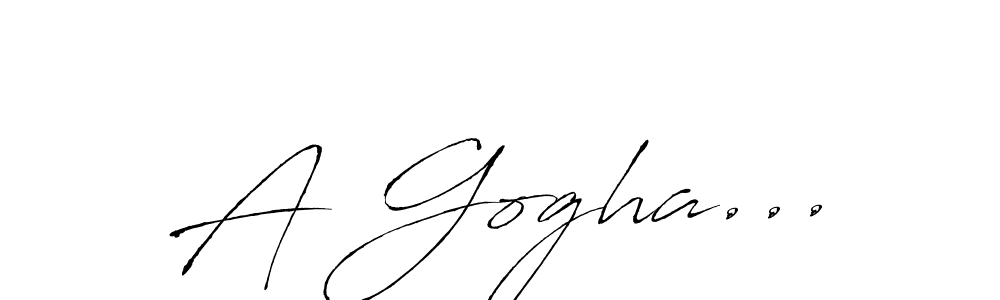 Once you've used our free online signature maker to create your best signature Antro_Vectra style, it's time to enjoy all of the benefits that A Gogha... name signing documents. A Gogha... signature style 6 images and pictures png