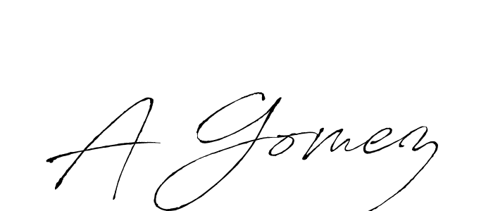 Also we have A Gomez name is the best signature style. Create professional handwritten signature collection using Antro_Vectra autograph style. A Gomez signature style 6 images and pictures png