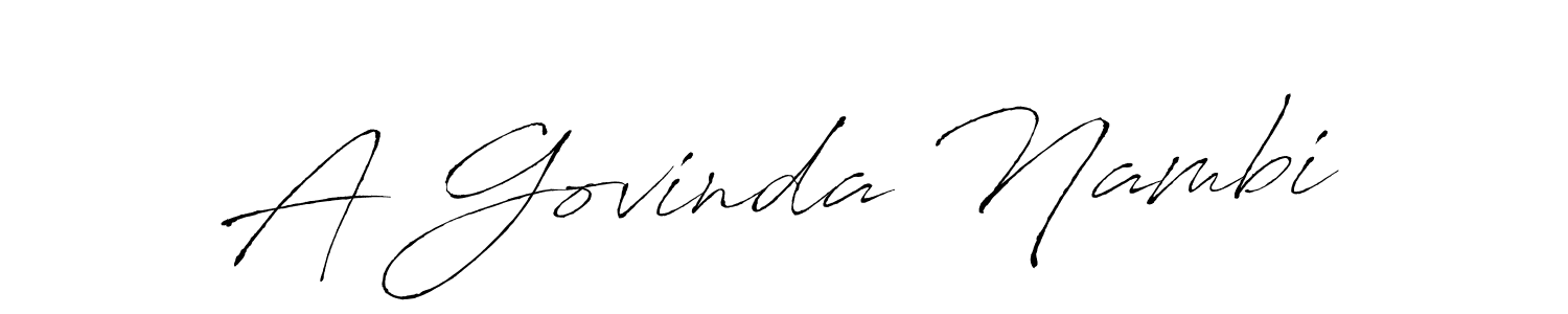 You should practise on your own different ways (Antro_Vectra) to write your name (A Govinda Nambi) in signature. don't let someone else do it for you. A Govinda Nambi signature style 6 images and pictures png