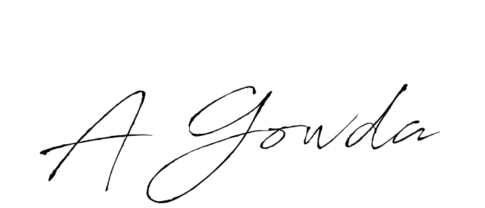 Also we have A Gowda name is the best signature style. Create professional handwritten signature collection using Antro_Vectra autograph style. A Gowda signature style 6 images and pictures png