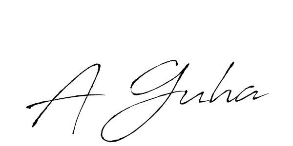 Use a signature maker to create a handwritten signature online. With this signature software, you can design (Antro_Vectra) your own signature for name A Guha. A Guha signature style 6 images and pictures png
