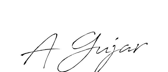Create a beautiful signature design for name A Gujar. With this signature (Antro_Vectra) fonts, you can make a handwritten signature for free. A Gujar signature style 6 images and pictures png
