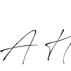 You should practise on your own different ways (Antro_Vectra) to write your name (A H) in signature. don't let someone else do it for you. A H signature style 6 images and pictures png