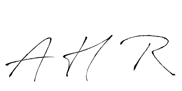 Make a beautiful signature design for name A H  R. Use this online signature maker to create a handwritten signature for free. A H  R signature style 6 images and pictures png