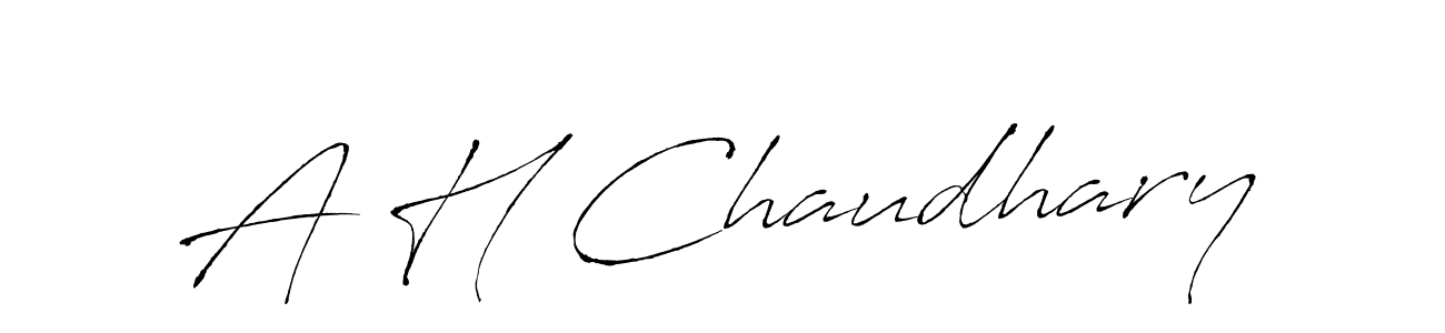 Make a beautiful signature design for name A H Chaudhary. Use this online signature maker to create a handwritten signature for free. A H Chaudhary signature style 6 images and pictures png