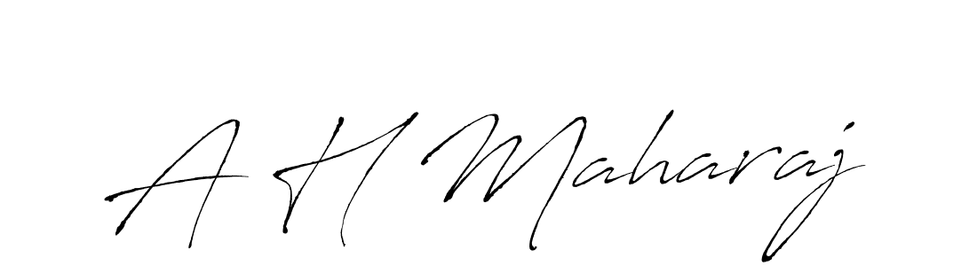 Use a signature maker to create a handwritten signature online. With this signature software, you can design (Antro_Vectra) your own signature for name A H Maharaj. A H Maharaj signature style 6 images and pictures png