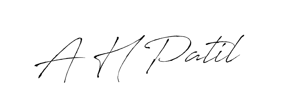 Also You can easily find your signature by using the search form. We will create A H Patil name handwritten signature images for you free of cost using Antro_Vectra sign style. A H Patil signature style 6 images and pictures png