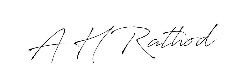 Also You can easily find your signature by using the search form. We will create A H Rathod name handwritten signature images for you free of cost using Antro_Vectra sign style. A H Rathod signature style 6 images and pictures png