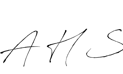 You should practise on your own different ways (Antro_Vectra) to write your name (A H S) in signature. don't let someone else do it for you. A H S signature style 6 images and pictures png