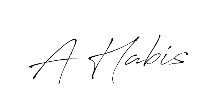 Design your own signature with our free online signature maker. With this signature software, you can create a handwritten (Antro_Vectra) signature for name A Habis. A Habis signature style 6 images and pictures png