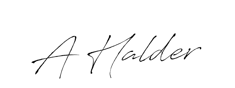 Design your own signature with our free online signature maker. With this signature software, you can create a handwritten (Antro_Vectra) signature for name A Halder. A Halder signature style 6 images and pictures png