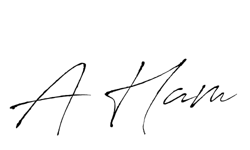 Also we have A Ham name is the best signature style. Create professional handwritten signature collection using Antro_Vectra autograph style. A Ham signature style 6 images and pictures png