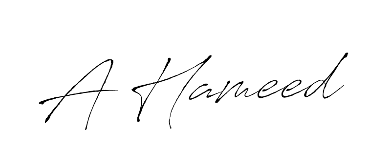 Use a signature maker to create a handwritten signature online. With this signature software, you can design (Antro_Vectra) your own signature for name A Hameed. A Hameed signature style 6 images and pictures png