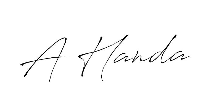 Here are the top 10 professional signature styles for the name A Handa. These are the best autograph styles you can use for your name. A Handa signature style 6 images and pictures png