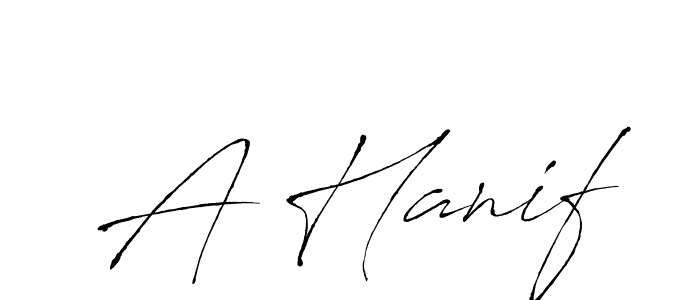 Antro_Vectra is a professional signature style that is perfect for those who want to add a touch of class to their signature. It is also a great choice for those who want to make their signature more unique. Get A Hanif name to fancy signature for free. A Hanif signature style 6 images and pictures png