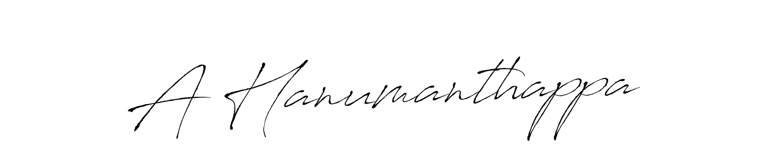 How to make A Hanumanthappa signature? Antro_Vectra is a professional autograph style. Create handwritten signature for A Hanumanthappa name. A Hanumanthappa signature style 6 images and pictures png