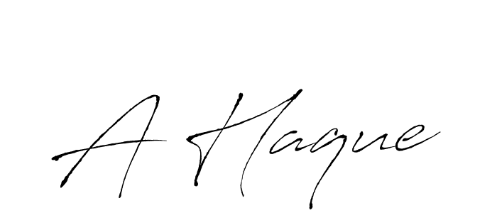 A Haque stylish signature style. Best Handwritten Sign (Antro_Vectra) for my name. Handwritten Signature Collection Ideas for my name A Haque. A Haque signature style 6 images and pictures png