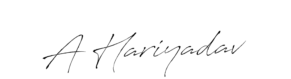 Design your own signature with our free online signature maker. With this signature software, you can create a handwritten (Antro_Vectra) signature for name A Hariyadav. A Hariyadav signature style 6 images and pictures png