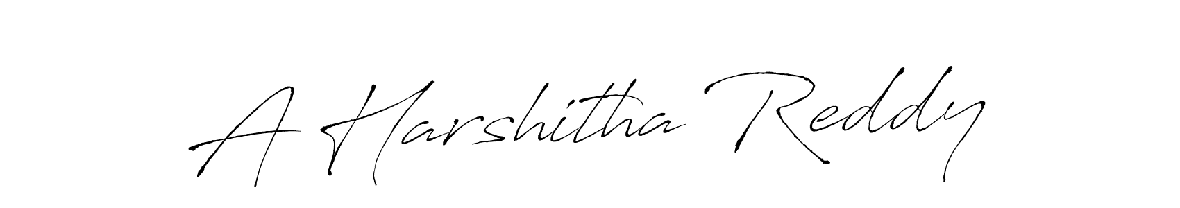 How to make A Harshitha Reddy signature? Antro_Vectra is a professional autograph style. Create handwritten signature for A Harshitha Reddy name. A Harshitha Reddy signature style 6 images and pictures png