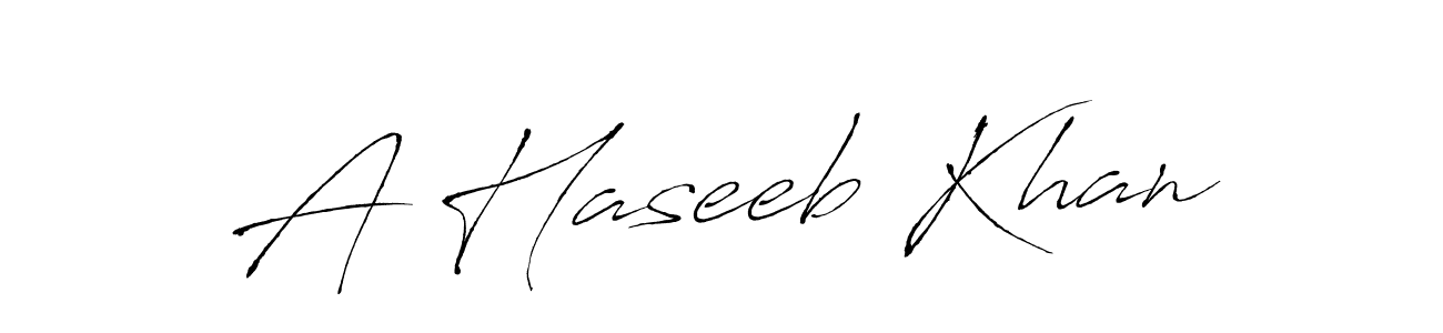 A Haseeb Khan stylish signature style. Best Handwritten Sign (Antro_Vectra) for my name. Handwritten Signature Collection Ideas for my name A Haseeb Khan. A Haseeb Khan signature style 6 images and pictures png
