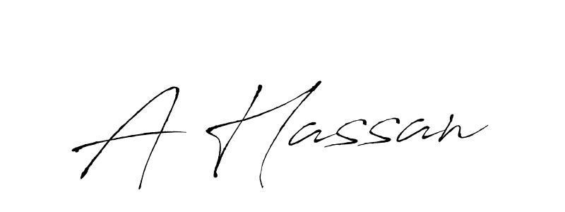 You should practise on your own different ways (Antro_Vectra) to write your name (A Hassan) in signature. don't let someone else do it for you. A Hassan signature style 6 images and pictures png