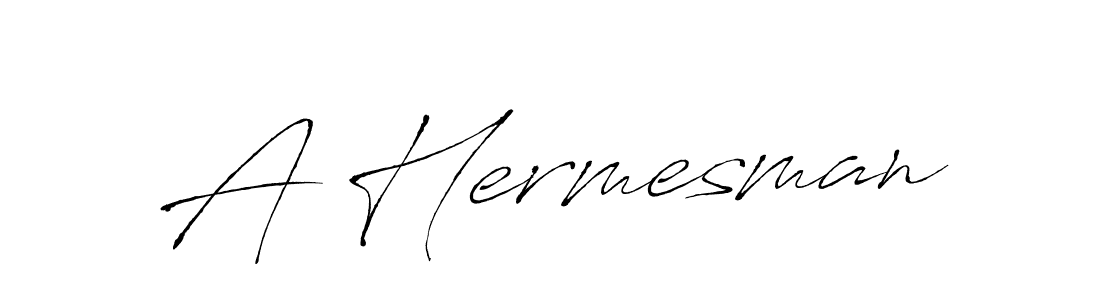 Make a beautiful signature design for name A Hermesman. With this signature (Antro_Vectra) style, you can create a handwritten signature for free. A Hermesman signature style 6 images and pictures png