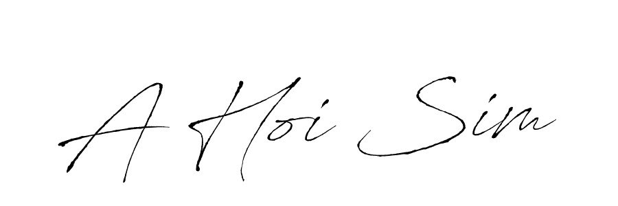 Make a beautiful signature design for name A Hoi Sim. Use this online signature maker to create a handwritten signature for free. A Hoi Sim signature style 6 images and pictures png