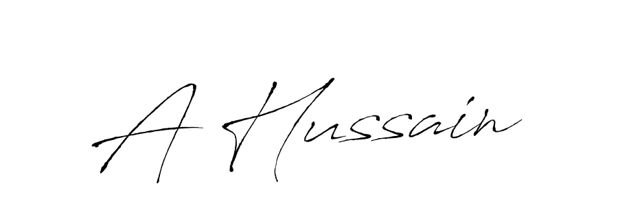 A Hussain stylish signature style. Best Handwritten Sign (Antro_Vectra) for my name. Handwritten Signature Collection Ideas for my name A Hussain. A Hussain signature style 6 images and pictures png