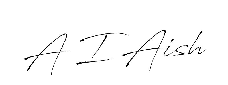 The best way (Antro_Vectra) to make a short signature is to pick only two or three words in your name. The name A I Aish include a total of six letters. For converting this name. A I Aish signature style 6 images and pictures png