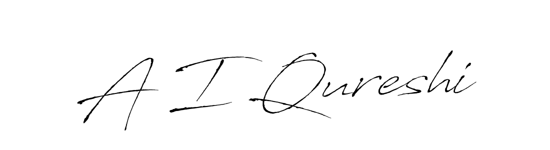 How to make A I Qureshi signature? Antro_Vectra is a professional autograph style. Create handwritten signature for A I Qureshi name. A I Qureshi signature style 6 images and pictures png