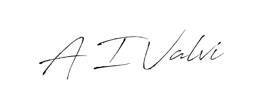 A I Valvi stylish signature style. Best Handwritten Sign (Antro_Vectra) for my name. Handwritten Signature Collection Ideas for my name A I Valvi. A I Valvi signature style 6 images and pictures png