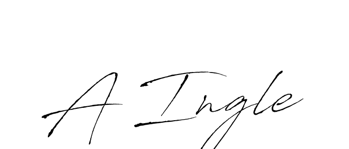 You should practise on your own different ways (Antro_Vectra) to write your name (A Ingle) in signature. don't let someone else do it for you. A Ingle signature style 6 images and pictures png