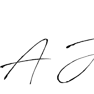 Create a beautiful signature design for name A J. With this signature (Antro_Vectra) fonts, you can make a handwritten signature for free. A J signature style 6 images and pictures png