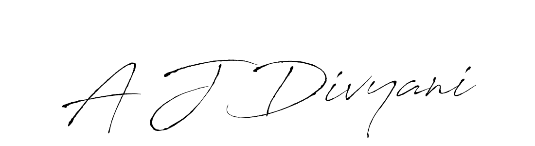 Similarly Antro_Vectra is the best handwritten signature design. Signature creator online .You can use it as an online autograph creator for name A J Divyani. A J Divyani signature style 6 images and pictures png